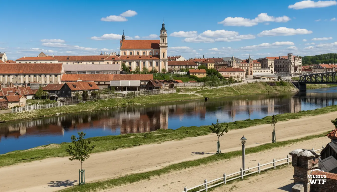 Šnipiškių panorama nuo Goštauto gatvės 1916 (vokiškas pašto atvirukas), spalvotas