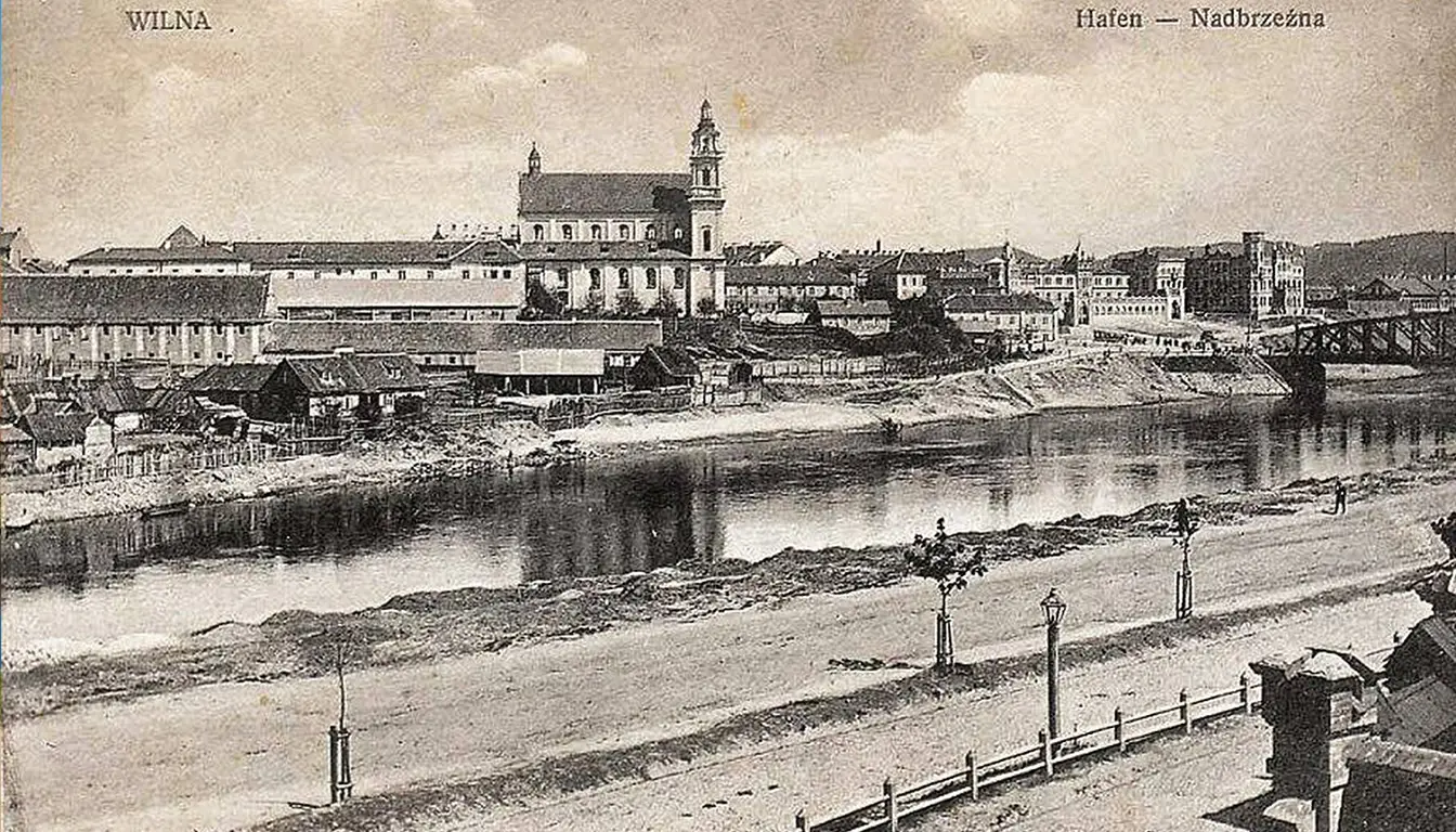 Šnipiškių panorama nuo Goštauto gatvės 1916 (vokiškas pašto atvirukas)