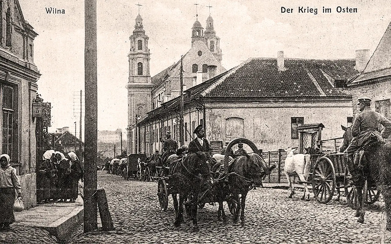 Šnipiškių gatvės vaizdas 1914