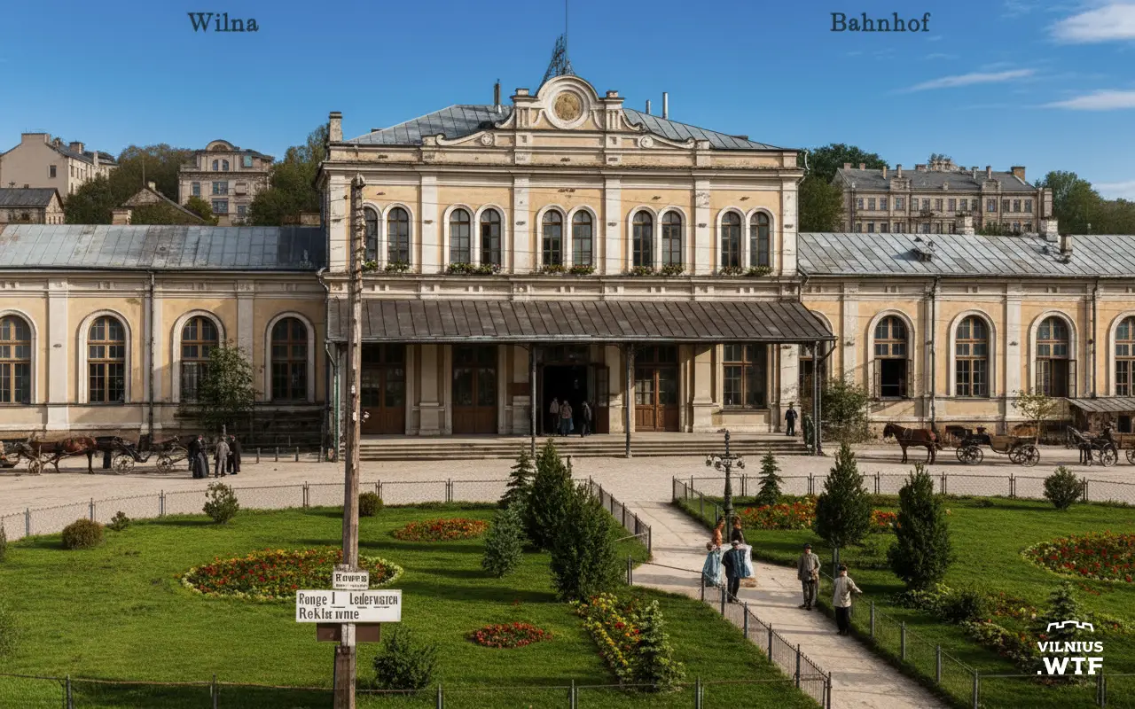 Vilniaus geležinkelio stotis, 1917. Nuspalvinta