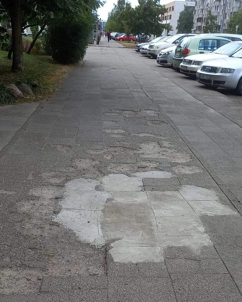 Originalus šaligatvio remontas, Vydūno g