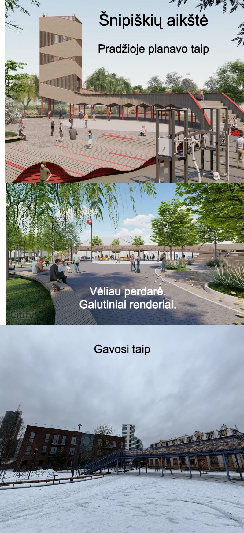 Pradžioje planavo taip