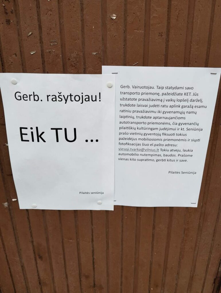 transporto priemonę, pažeidžiate KET. Jūs