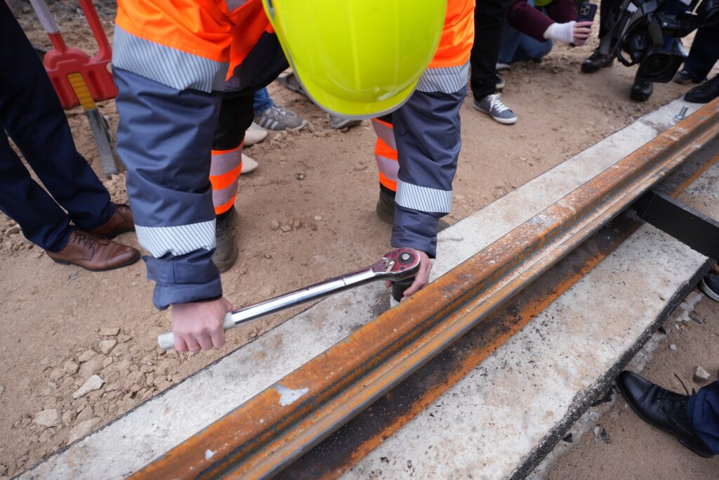 Rygoje po 40 metų pertraukos statoma/ilginama nauja tramvajaus linija.