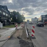 Tvarkoma siaubinga P. Lukšio g. atkarpa