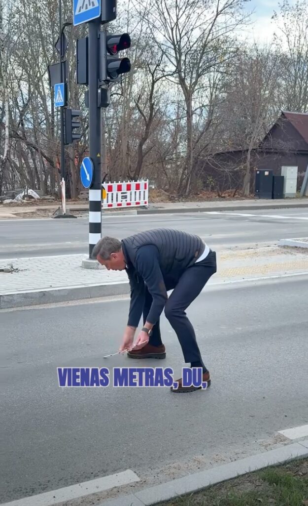 Zuokas su liniuote