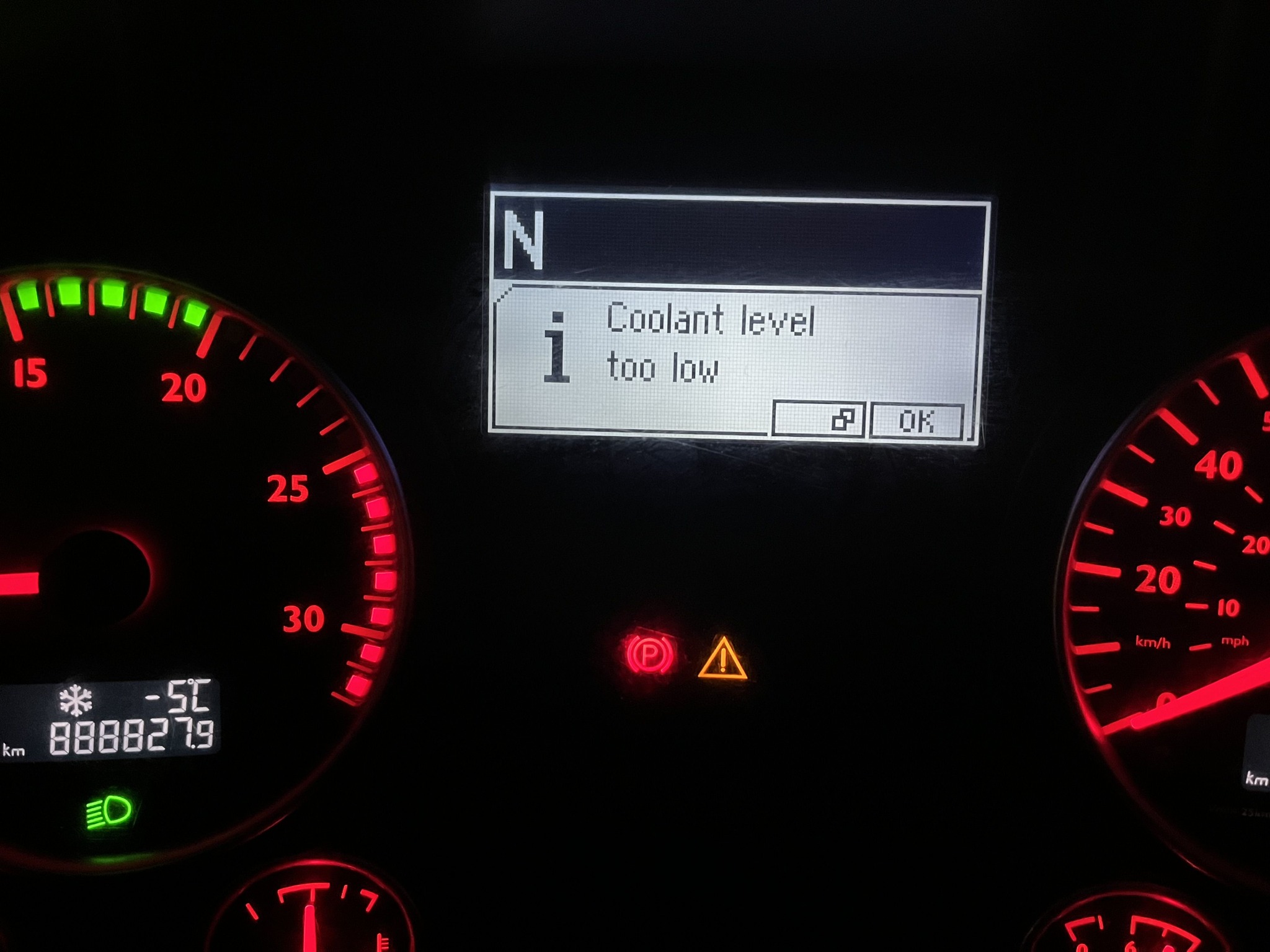 Coolant level