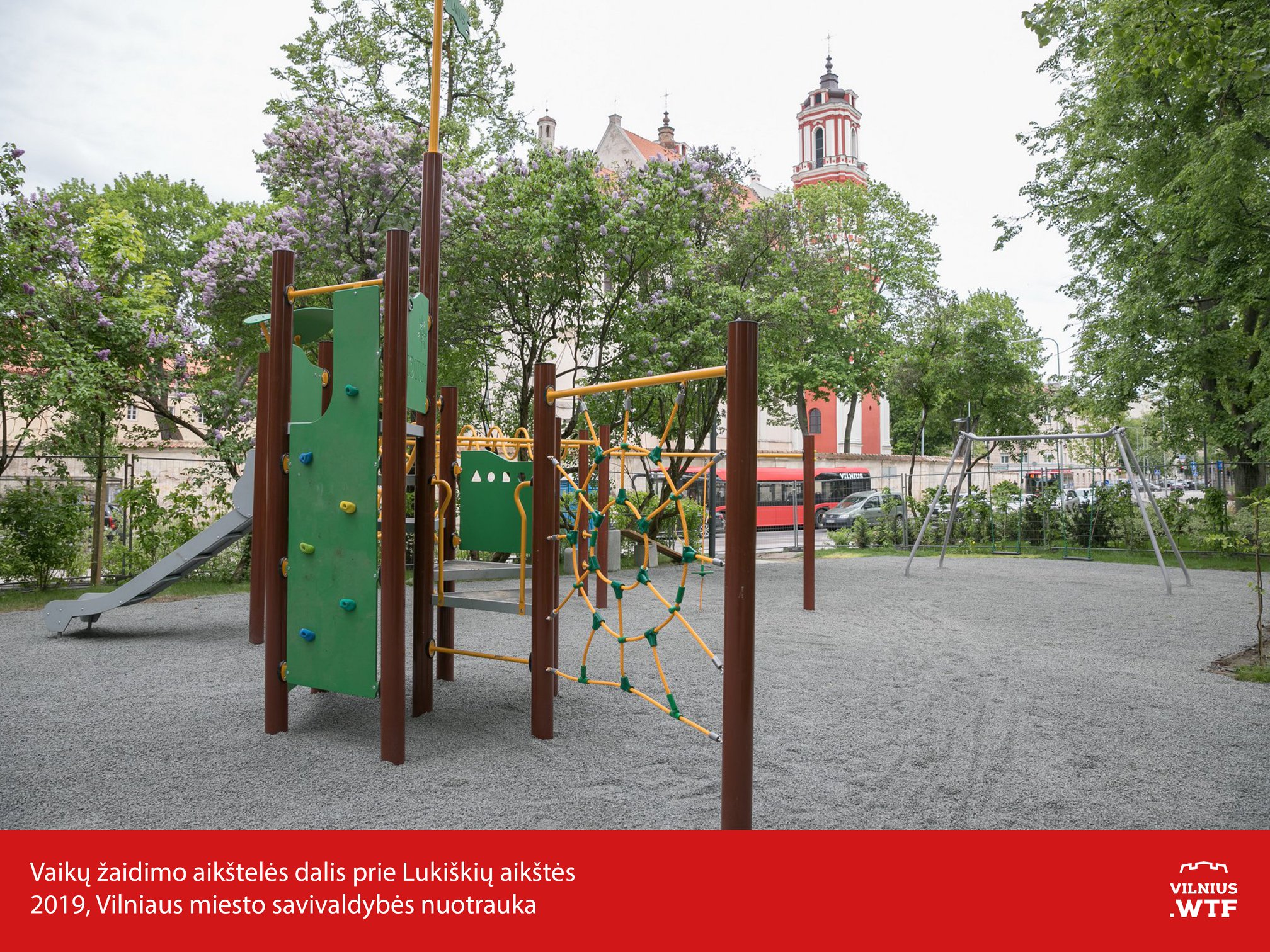 Vaikų žaidimo aikštelės dalis