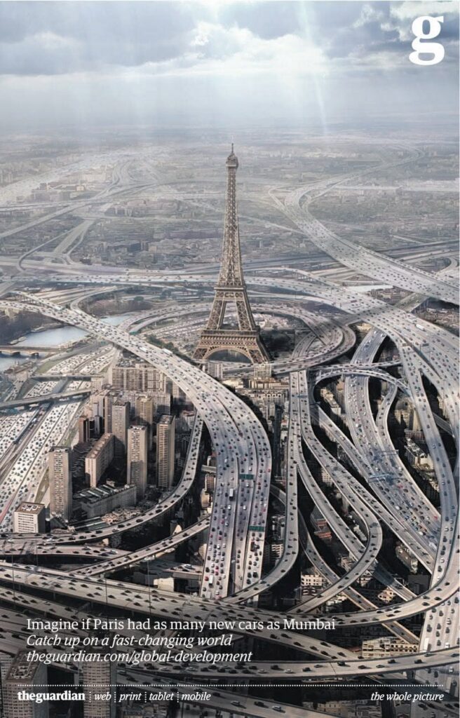 Imagine if Paris had as many new cars as Mumbai