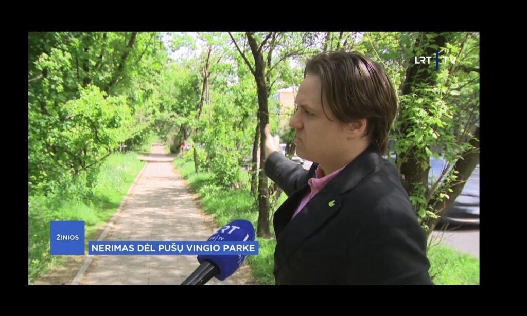 NERIMAS DĖL PUŠŲ VINGIO PARKE