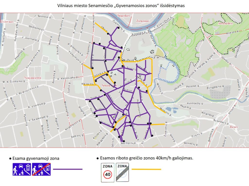 Gyvenamosios zonos išsidėstymas