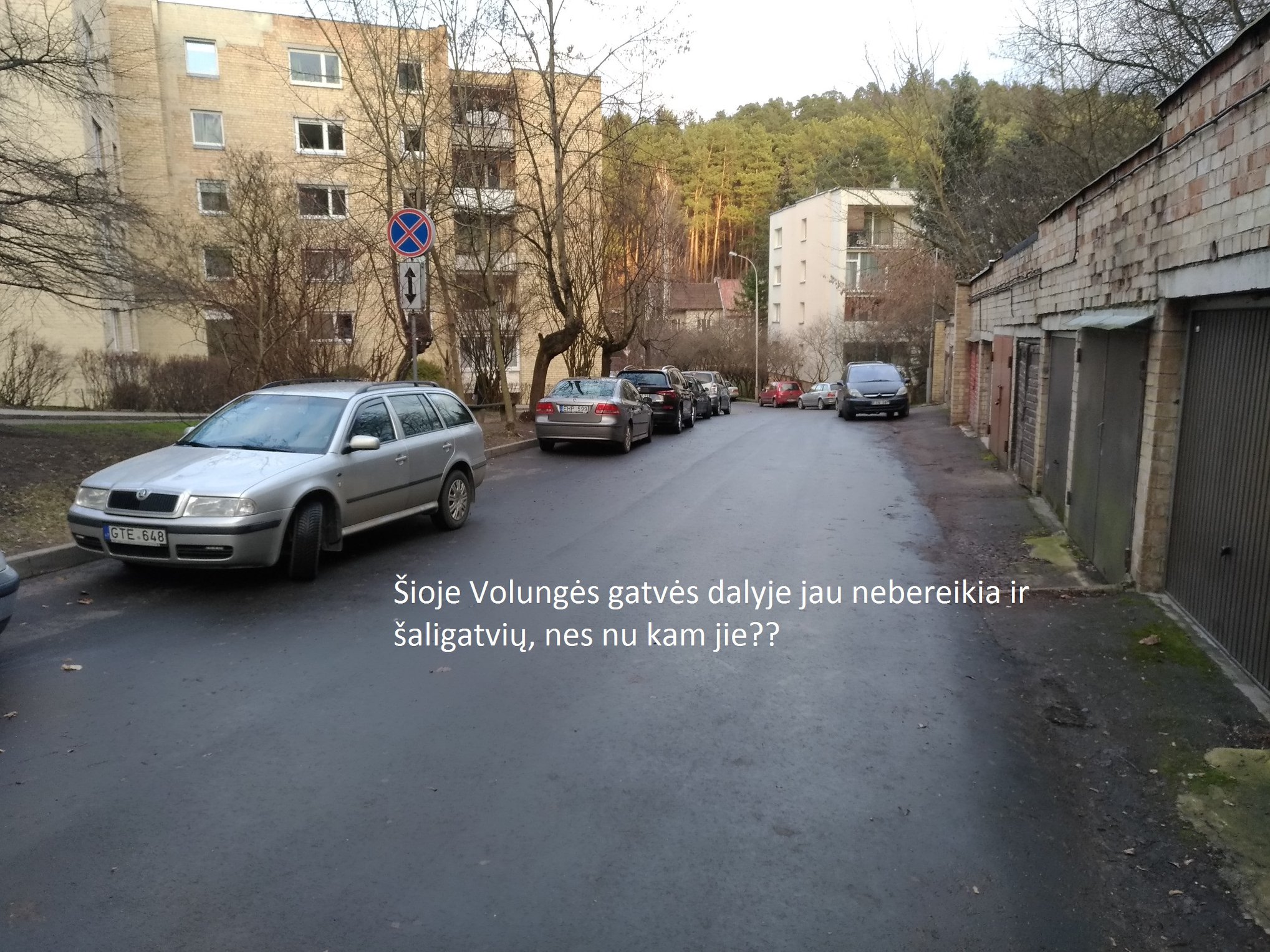 Šioje Volungės gatvės dalyje jau nebereikia ir