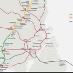 Kopenhagos lengvojo geležinkelio, S-tog ir metro linijų schema